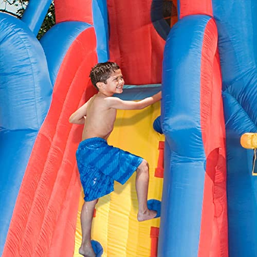 Banzai Hydro Blast Inflatable Water Park with 3 Waterslides, 2 Water Cannons, and a Basketball Hoop
