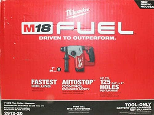 Milwaukee 2912-20 M18 Fuel 18V 1" Sds Plus Brushless Rotary Hammer