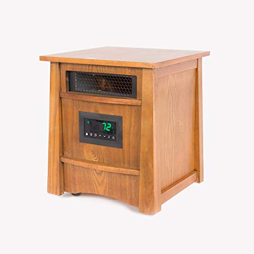 LIFESMART LifePro Corp Lifelux Series Ultimate 8 Element Extra Large Room Infrared Deluxe Wood Cabinet & Remote - Lucaneo