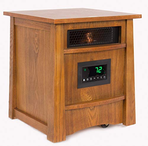 LIFESMART LifePro Corp Lifelux Series Ultimate 8 Element Extra Large Room Infrared Deluxe Wood Cabinet & Remote - Lucaneo